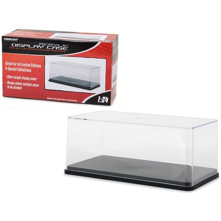 GREENLIGHT 1 isto 24 Acrylic Display Show Case with Plastic Base Model Car 55024